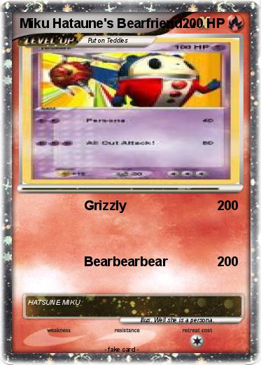 Pokemon Miku Hataune's Bearfriend
