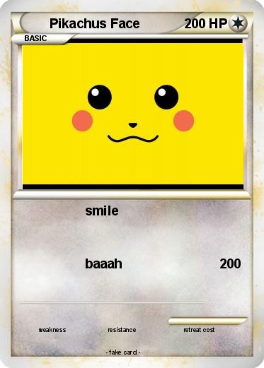 Pokemon Pikachus Face