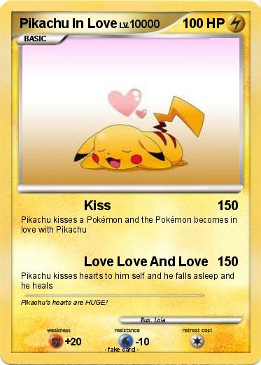 Pokemon Pikachu In Love