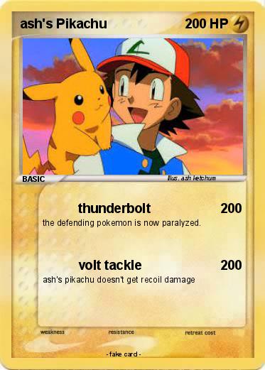 Pokemon ash's Pikachu