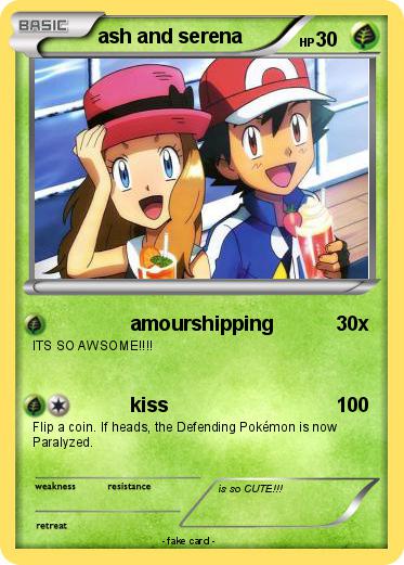 Pokemon ash and serena