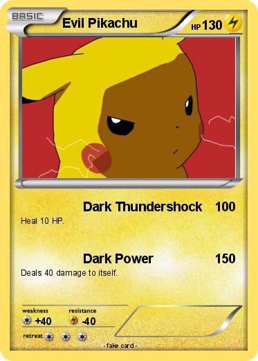Pokemon Evil Pikachu
