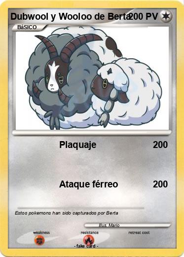 Pokemon Dubwool y Wooloo de Berta