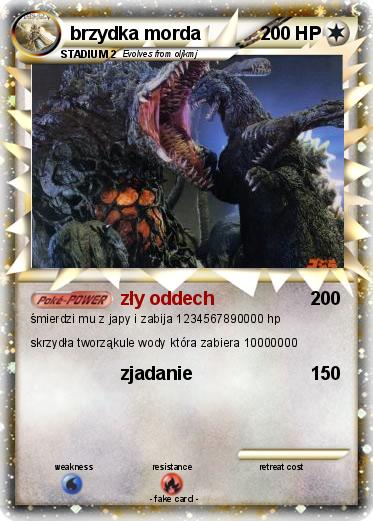 Pokemon brzydka morda