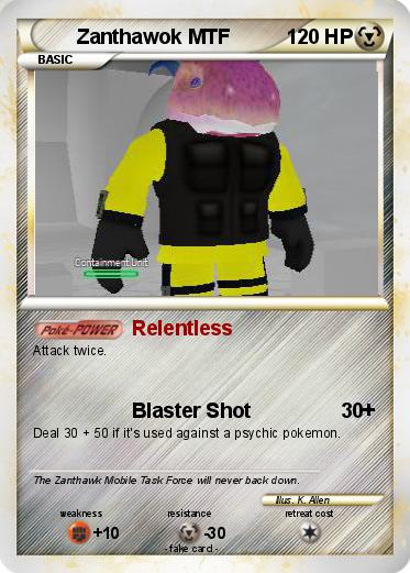 Pokemon Zanthawok MTF