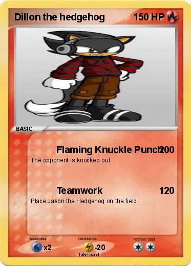 Pokemon Dillon the hedgehog