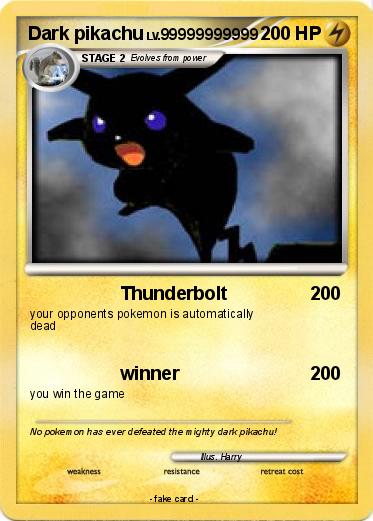 Pokemon Dark pikachu