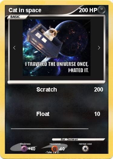 Pokemon Cat in space