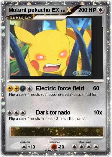 Pokemon Mutant pekachu EX
