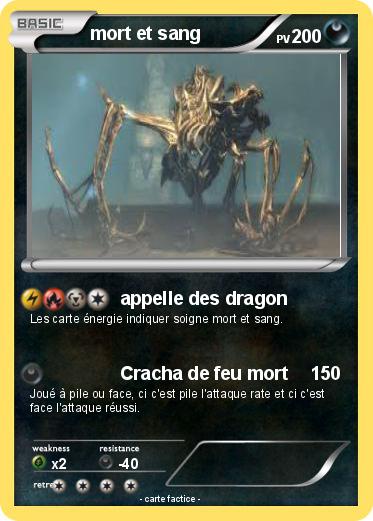 Pokemon mort et sang