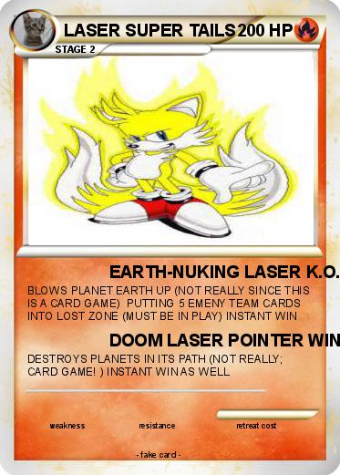 Pokemon LASER SUPER TAILS