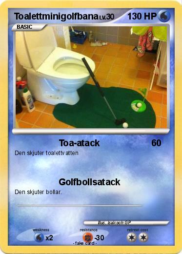 Pokemon Toalettminigolfbana