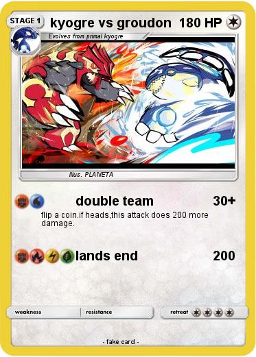 Pokemon kyogre vs groudon