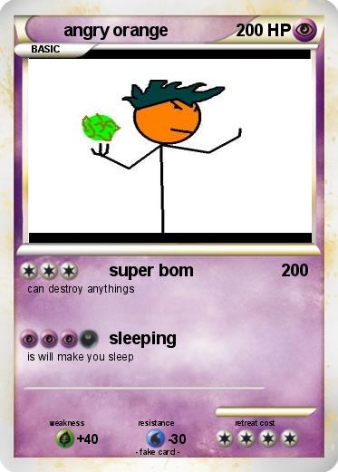 Pokemon angry orange