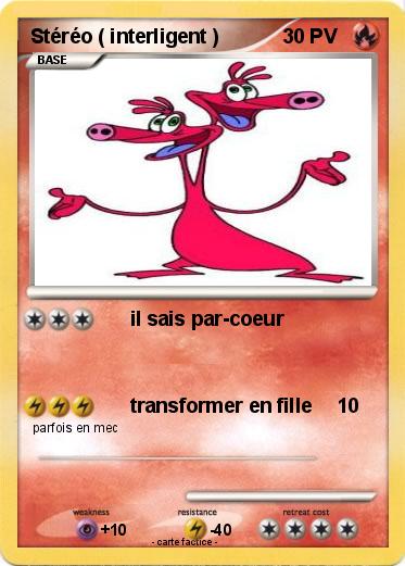 Pokemon Stéréo ( interligent )
