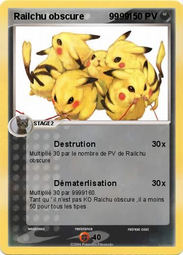 Pokemon Railchu obscure          9999