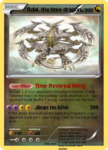 Pokemon Tidal, the time dragon