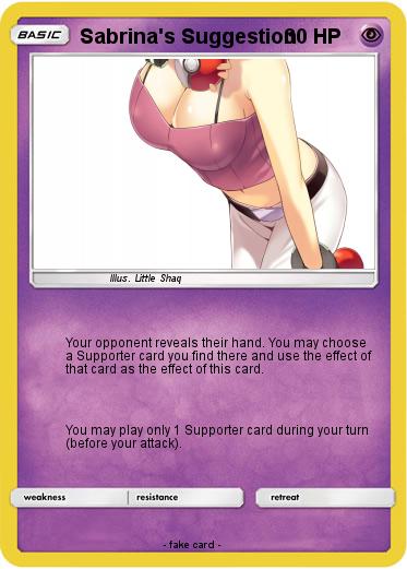 Pokemon Sabrina's Suggestion