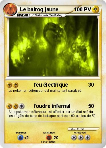Pokemon Le balrog jaune