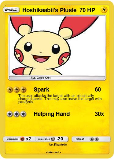Pokemon Hoshikaabii's Plusle