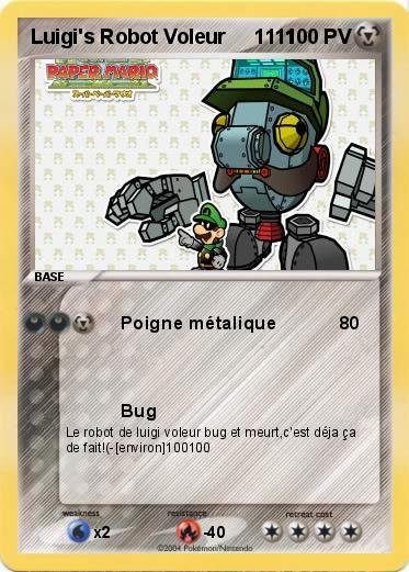 Pokemon Luigi's Robot Voleur     1111