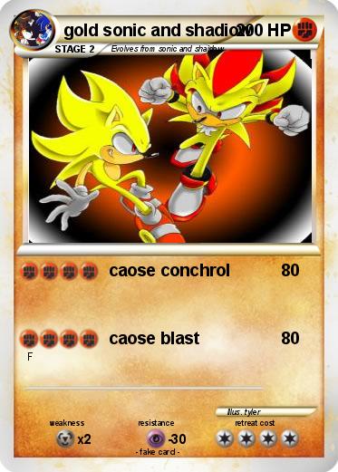 Pokemon gold sonic and shadiow
