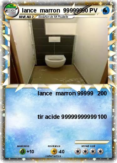Pokemon lance  marron  999999