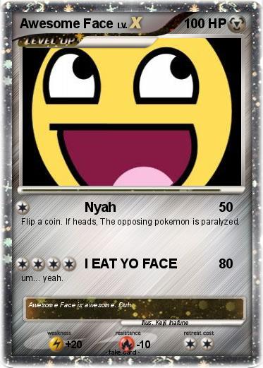 Pokemon Awesome Face