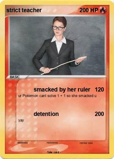 Pokemon strict teacher