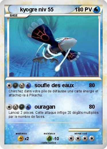 Pokemon kyogre niv 55