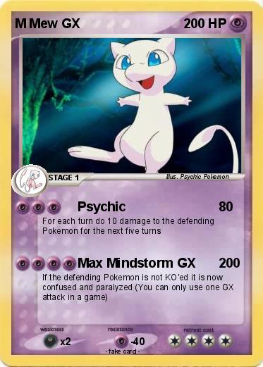 Pokemon M Mew GX
