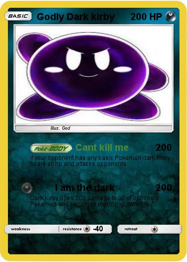 Pokemon Godly Dark kirby