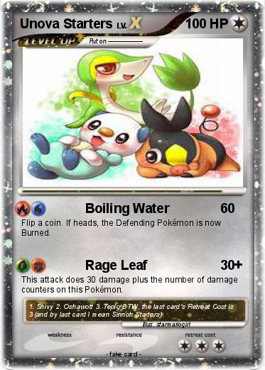 Pokemon Unova Starters