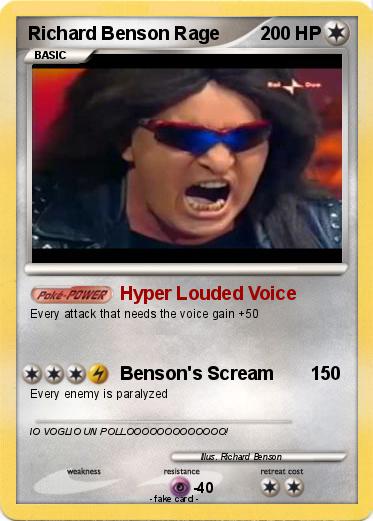 Pokemon Richard Benson Rage