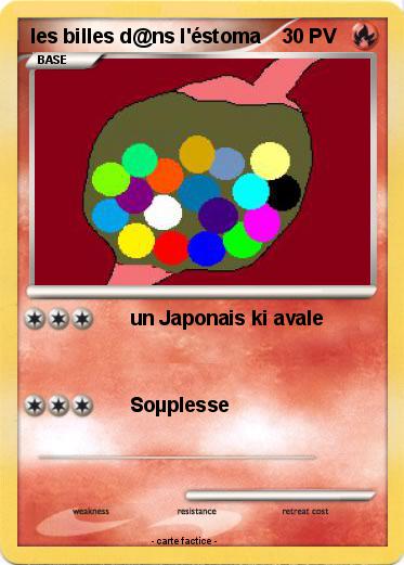 Pokemon les billes d@ns l'éstoma