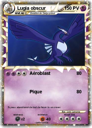 Pokemon Lugia obscur