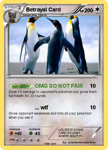 Pokemon Betrayal Card