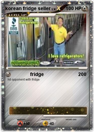 Pokemon korean fridge seller