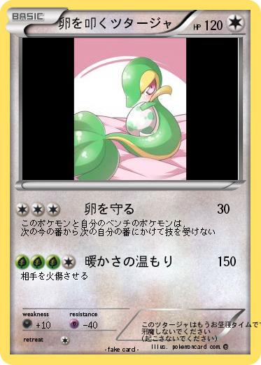 Pokemon 卵を叩くツタージャ
