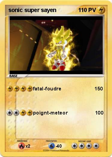Pokemon sonic super sayen