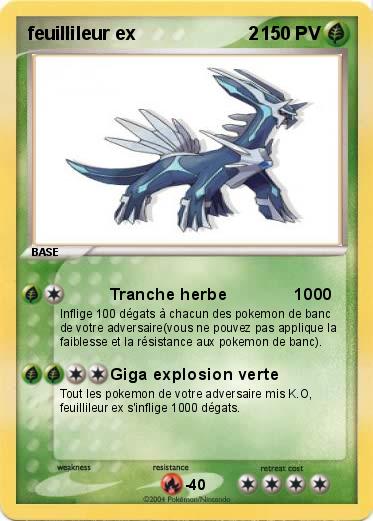 Pokemon feuillileur ex                      2