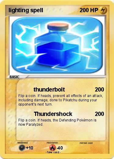 Pokemon lighting spell