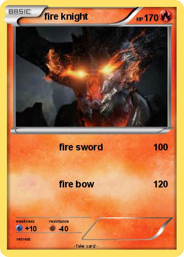 Pokemon fire knight