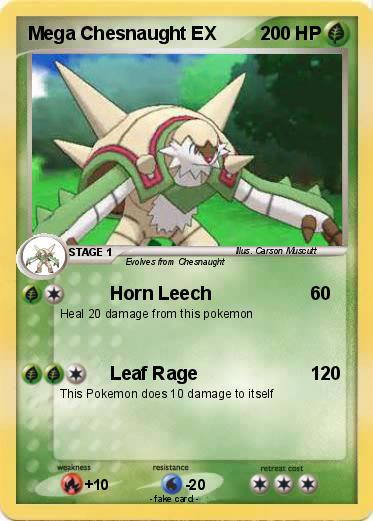 Pokemon Mega Chesnaught EX