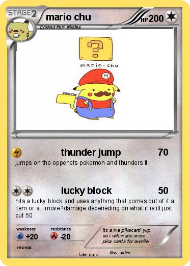 Pokemon mario chu