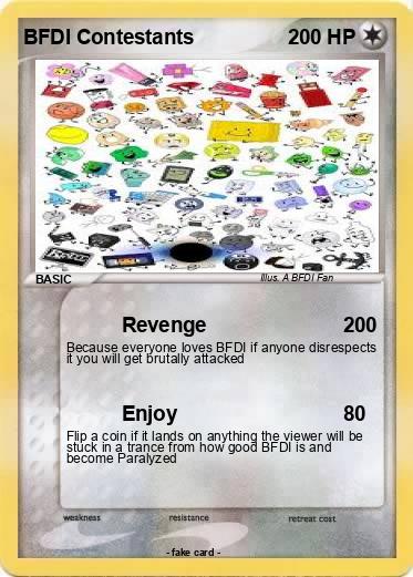 Pokemon BFDI Contestants