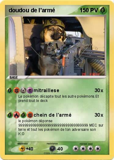 Pokemon doudou de l'armé