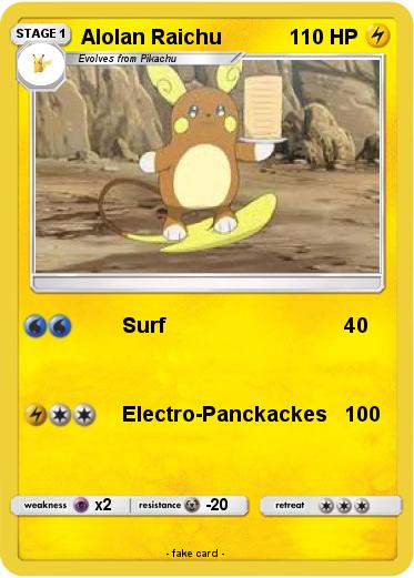 Pokemon Alolan Raichu