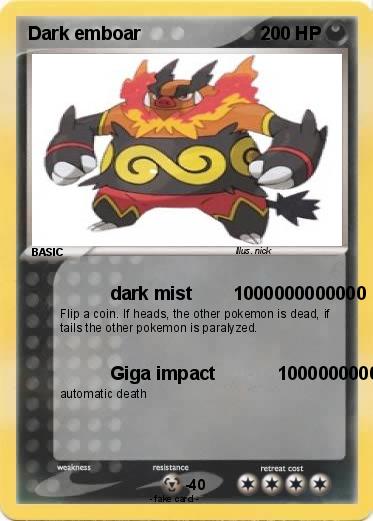 Pokemon Dark emboar