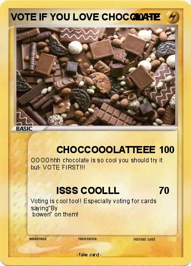 Pokemon VOTE IF YOU LOVE CHOCOLATE